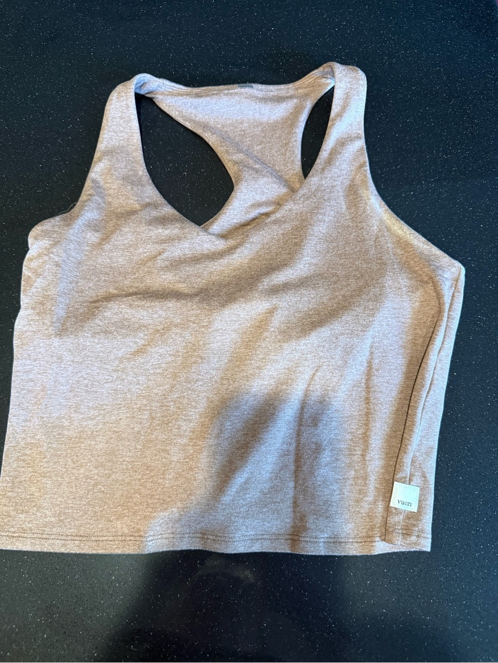 Vuori Women's Racerback Crop Tank Top - Neutral Beige